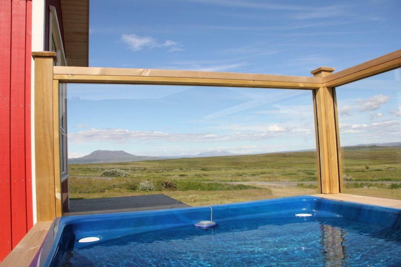 Blue View Cabin 1B With Private Hot Tub Reykholt  Bagian luar foto